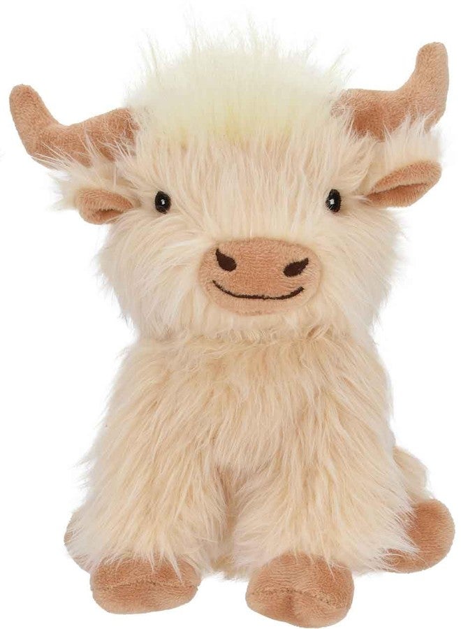 Multipet Highland Cow Plush Dog Toy 2-Pack – Soft Squeaky Farm Animal Toy for Dogs – Assorted Colors (8") - Image 3